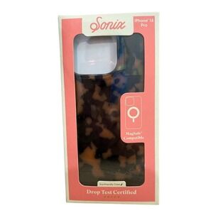 Sonix iPhone 16 Pro Case Brown Tortoise Shell MagSafe Compatible Excellent